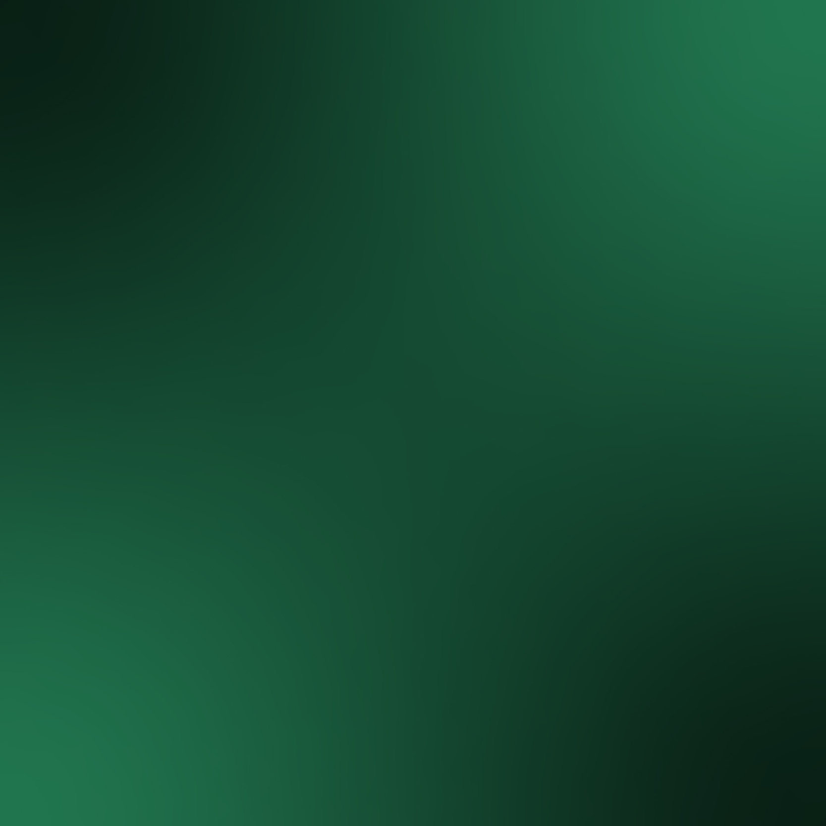square jade green - deep green gradient background